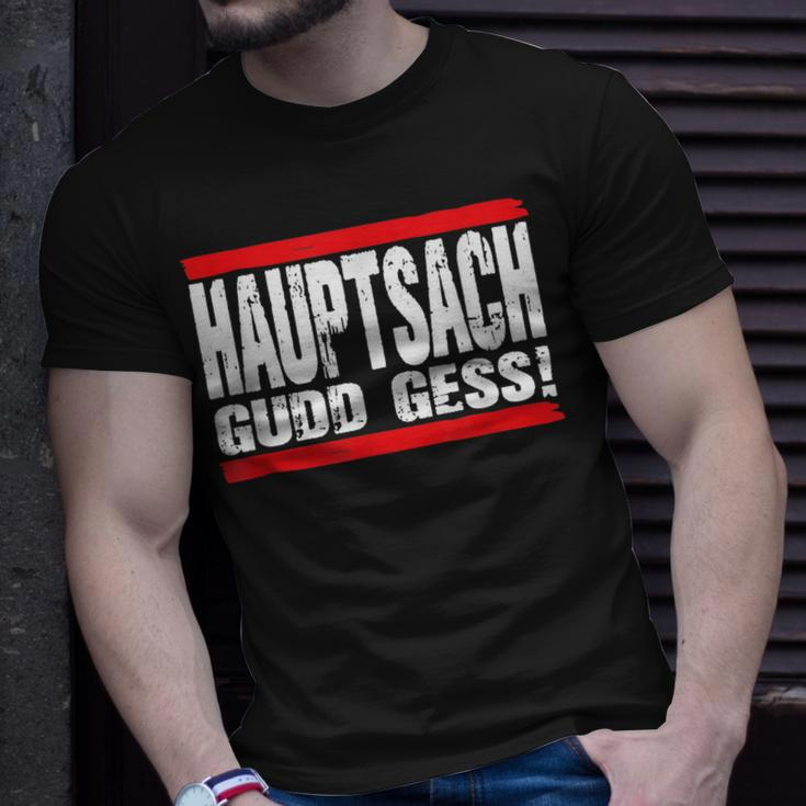 Hauptsach Gudd Gess Saarländisch Saarland T-Shirt Geschenke für Ihn