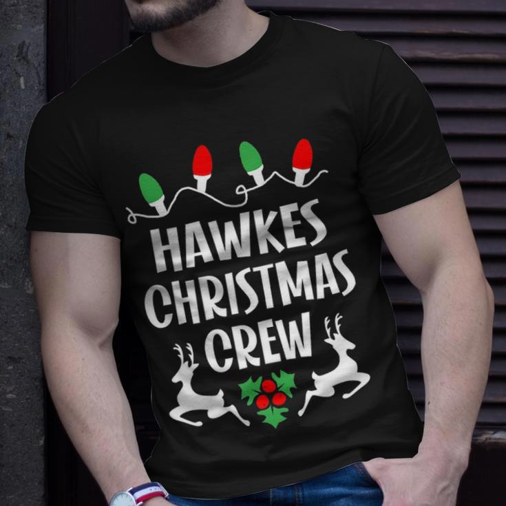 Hawkes Name Gift Christmas Crew Hawkes Unisex T-Shirt Gifts for Him