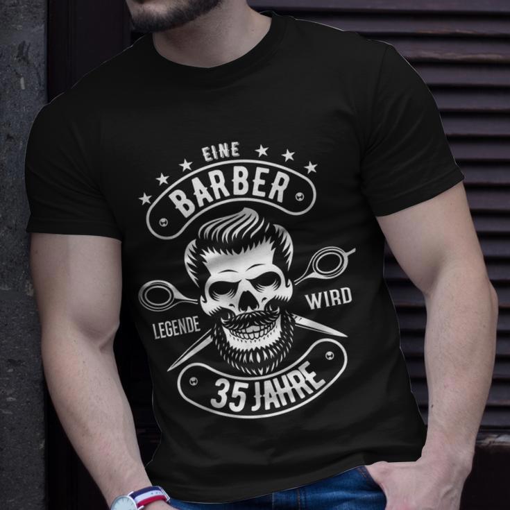 Herren 35 Geburtstag Mann Geschenk Lustig Barber Barbier T-Shirt Geschenke für Ihn