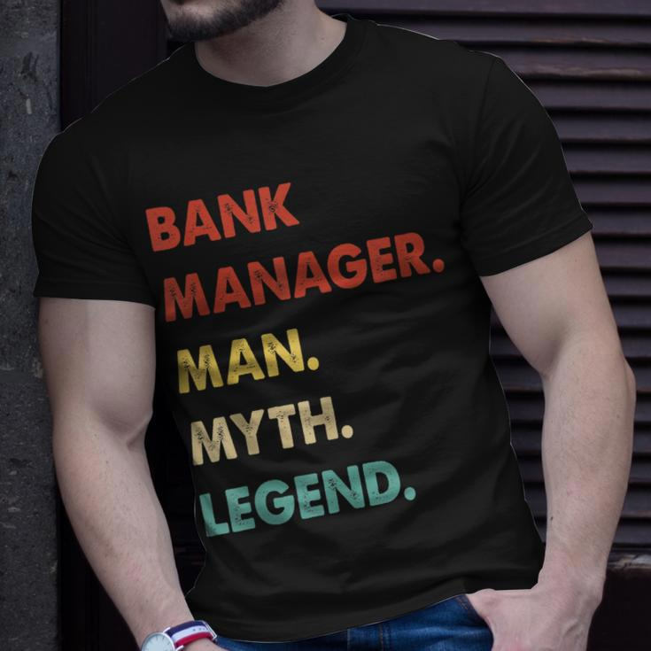 Herren Bankdirektor Mann Mythos Legende T-Shirt Geschenke für Ihn