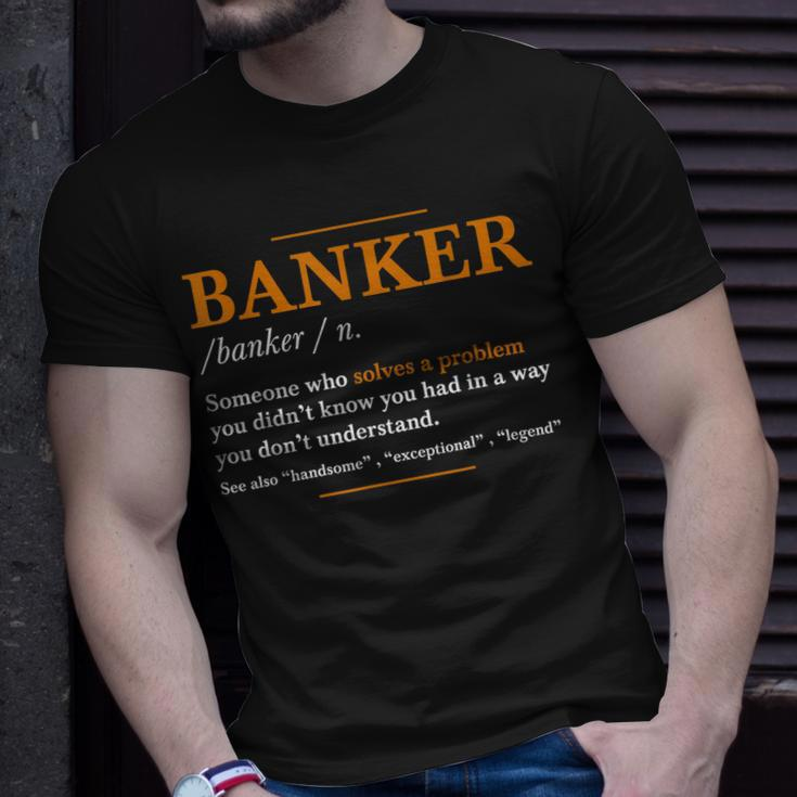 Herren Banker Definition – Lustige Banker Coole Idee T-Shirt Geschenke für Ihn