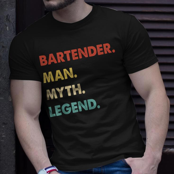 Herren Barkeeper Mann Mythos Legende T-Shirt Geschenke für Ihn