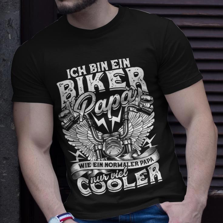 Herren Biker Papa T-Shirt, Motorrad Spruch für Väter Geschenke für Ihn