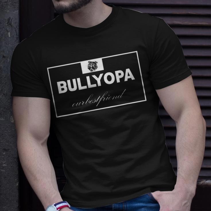 Herren Bullyopa Französische Bulldogge Frenchie Opa Großvater T-Shirt Geschenke für Ihn