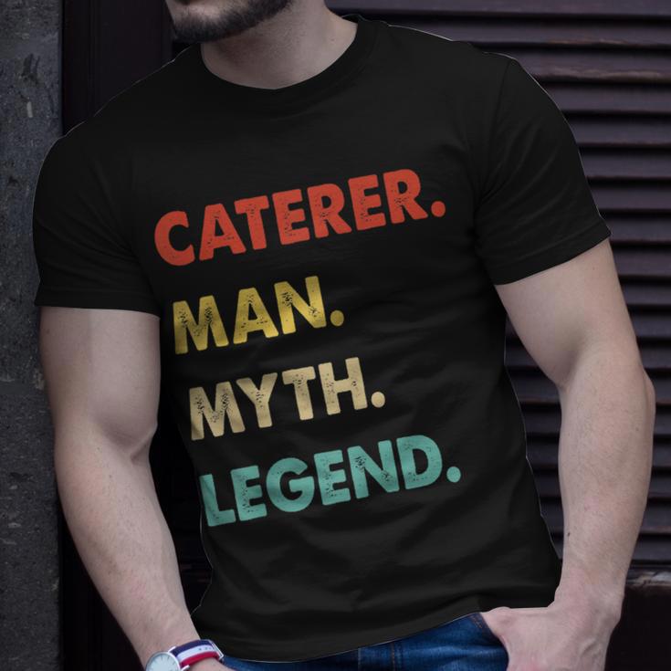 Herren Caterer Mann Mythos Legende T-Shirt Geschenke für Ihn