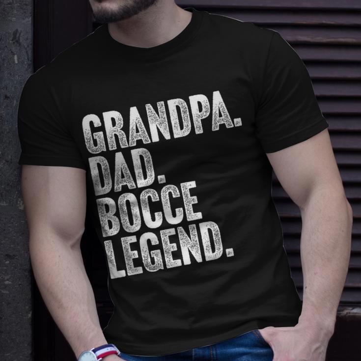 Herren Grandpa Dad Bocce Legend Opa Papa Boccia Legende T-Shirt Geschenke für Ihn