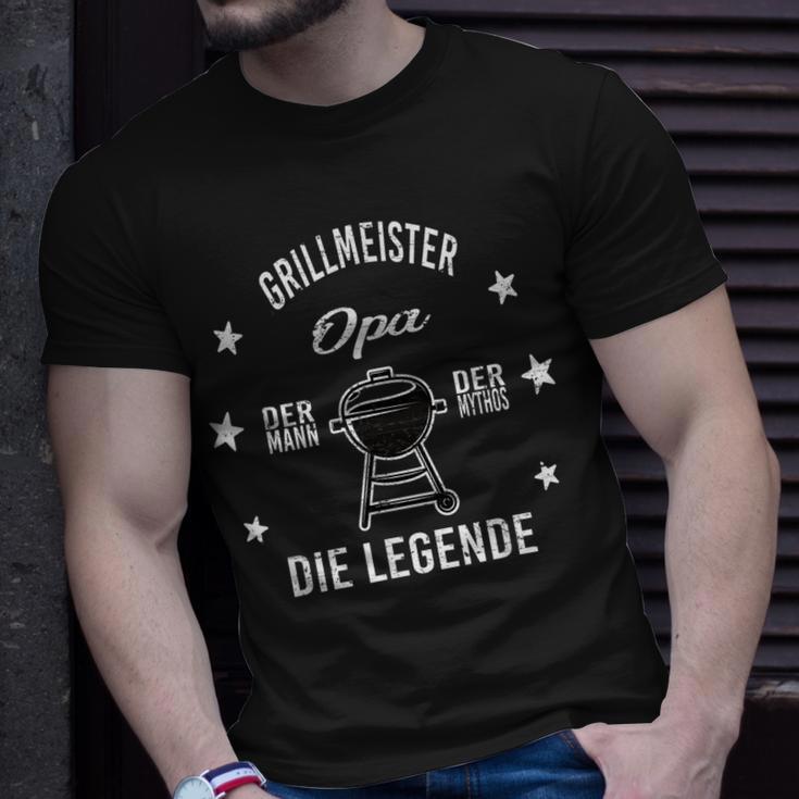 Herren Grillmeister Opa Die Legende T-Shirt Geschenke für Ihn