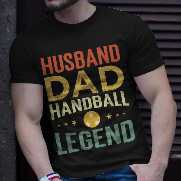 Herren Handball Legende & Vater Retro T-Shirt, Perfekt für Spieler Geschenke für Ihn