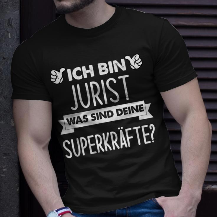 Herren Ich Bin Jurist Was Sind Deine Superkräfte T-Shirt Geschenke für Ihn