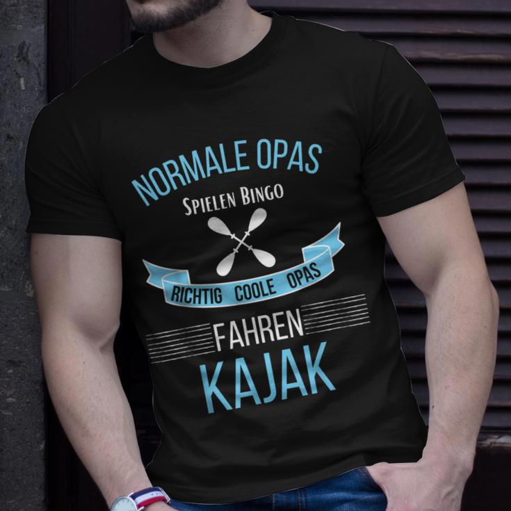 Herren Kajak Opa Paddel Wassersport Kanu Kayak Kajakfahrer T-Shirt Geschenke für Ihn