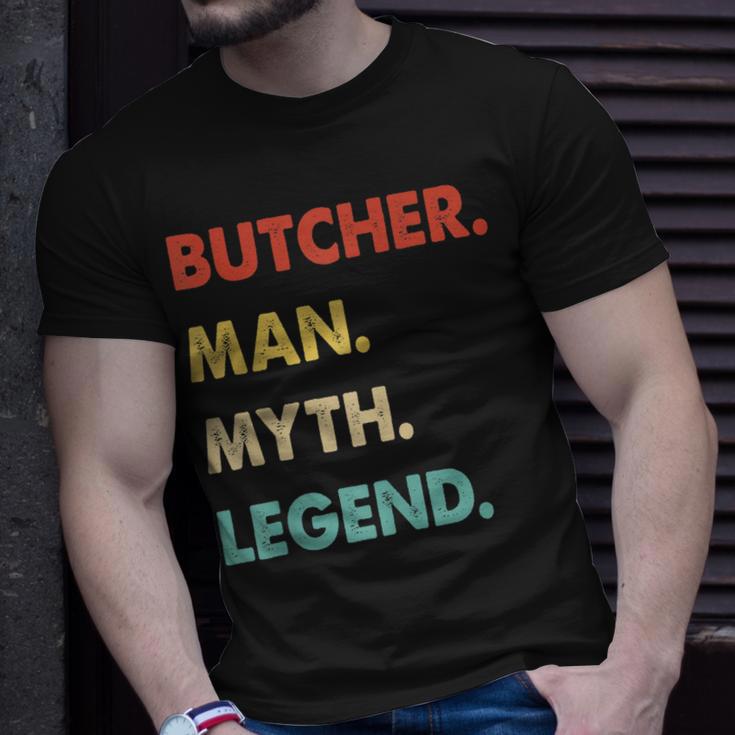 Herren Metzger Mann Mythos Legende T-Shirt Geschenke für Ihn