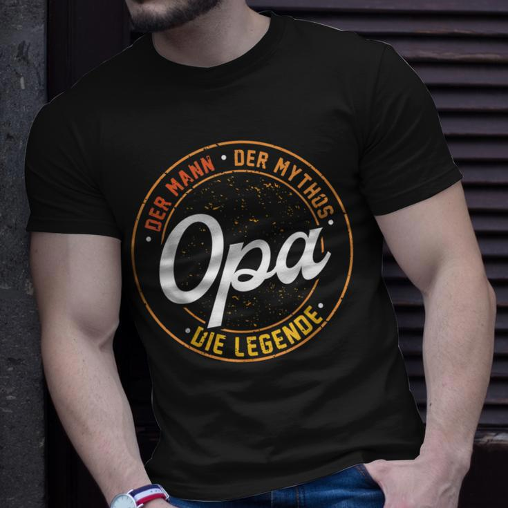 Herren Opa Der Mann Der Mythos Die Legende Lustiges Geschenk T-Shirt Geschenke für Ihn