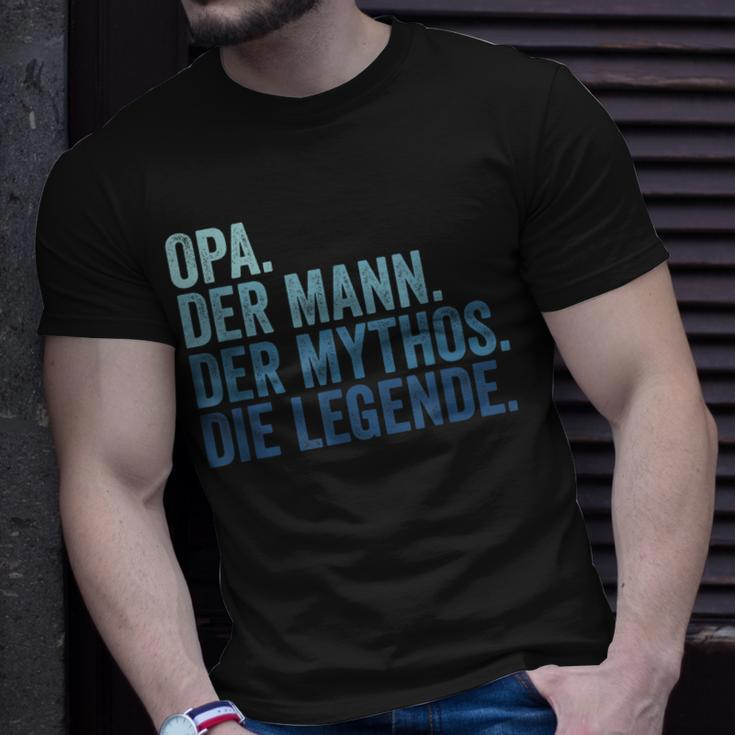 Herren Opa Der Mann Der Mythos Die Legende Vintage Retro Opa T-Shirt Geschenke für Ihn