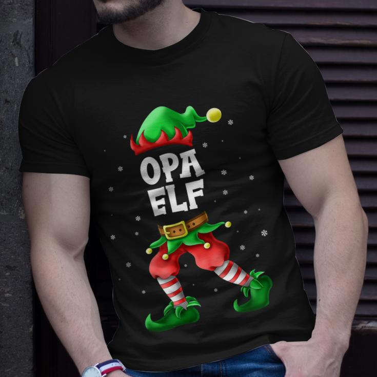 Herren Opa Elf Partnerlook Familien Outfit Weihnachten T-Shirt Geschenke für Ihn