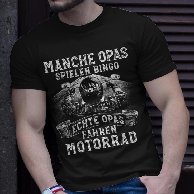 Herren Opa Motorrad Biker Bingo Ältere Motorradfahrer T-Shirt Geschenke für Ihn