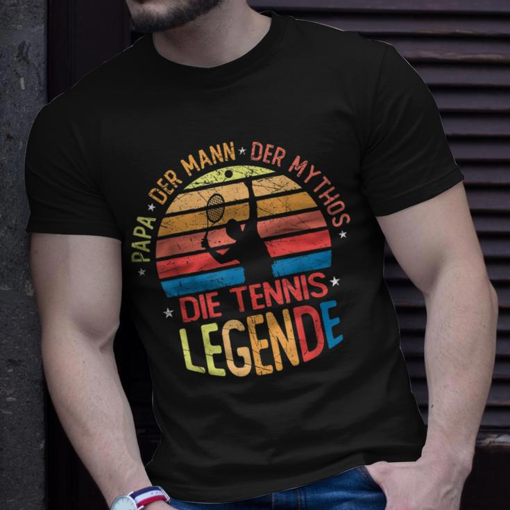 Herren Papa Tennis Legende T-Shirt, Retro Design für Tennisspieler Geschenke für Ihn