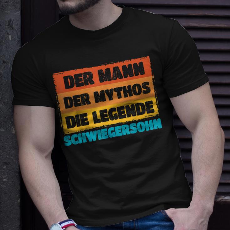 Herren Schwiegersohn Der Mann Der Mythos Die Legende Geschenk T-Shirt Geschenke für Ihn