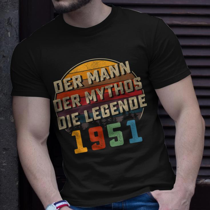 Herren Vintage Der Mann Mythos Die Legende 1951 72 Geburtstag T-Shirt Geschenke für Ihn
