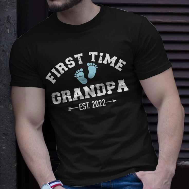 Herren Zum Ersten Mal Opa 2022 Werdender Großvater T-Shirt Geschenke für Ihn