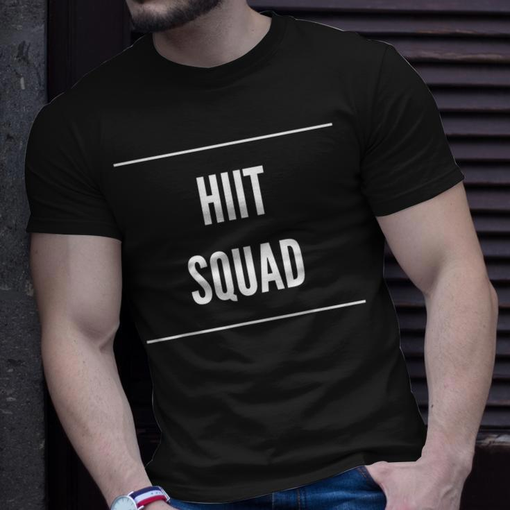 Hiit Squad Novelty Gym Workout Gift Unisex T-Shirt Gifts for Him