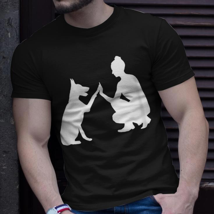 Hund Und Frauchen Beste Freunde T-Shirt Geschenke für Ihn