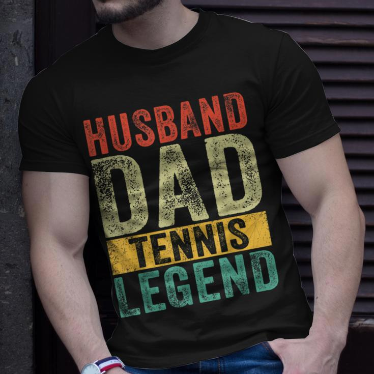 Mens Husband Dad Tennis Legend Fathers Day Vintage T-Shirt Gifts for Him