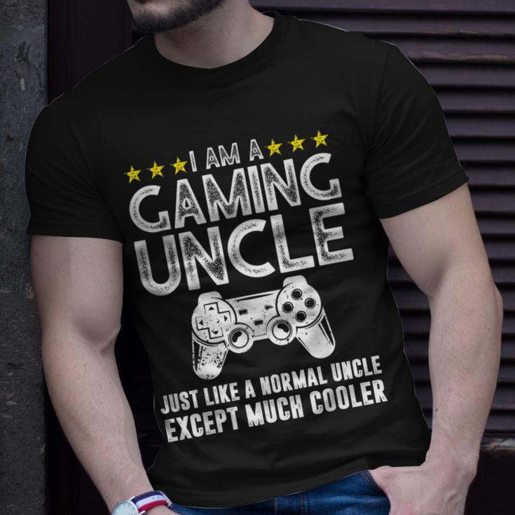 I Am A Gaming Uncle Funny Video Gamer Gift Video Game Gift For Mens Unisex T-Shirt Gifts for Him