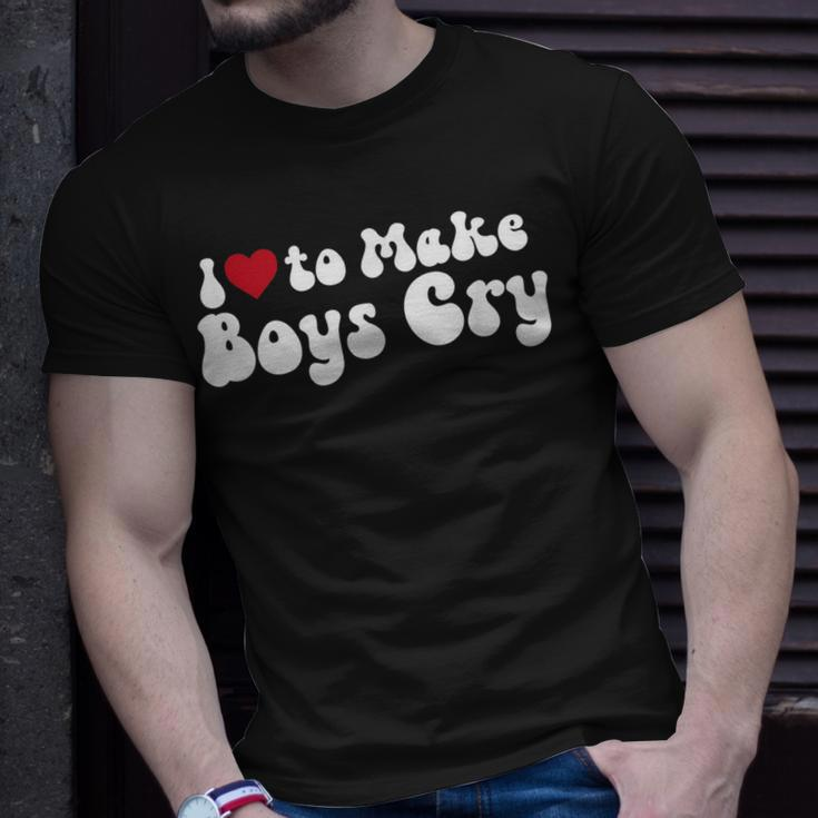 I Love To Make Boys Cry Unisex T-Shirt Gifts for Him