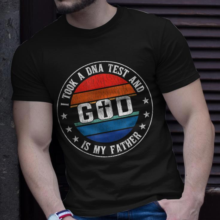 I Took A Dna Test And God Is My Father Jesus Christian Faith Unisex T-Shirt Gifts for Him