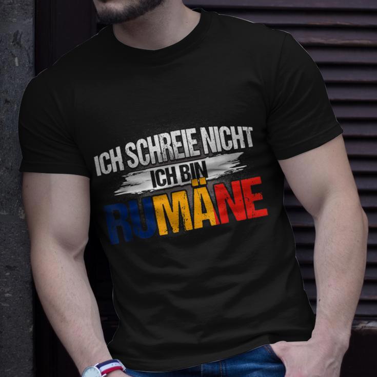 Ich Schreie Nicht Ich Bin Rumäne Rumänien Rumänisch T-Shirt Geschenke für Ihn