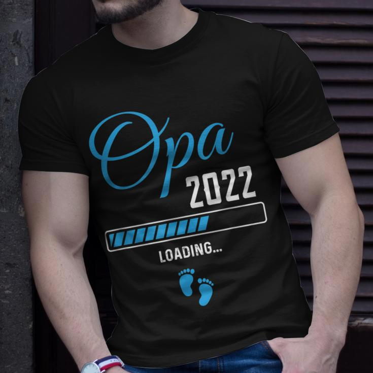 Ich Werde Opa 2022 Loading T-Shirt, Schwangerschaftsverkündung Geschenke für Ihn