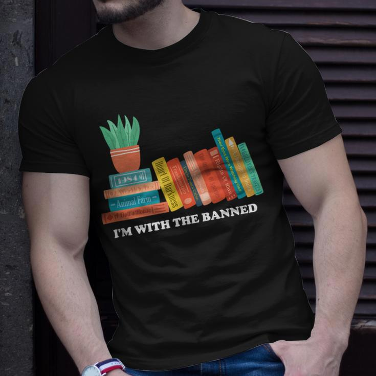 Im With The Banned Books Unisex T-Shirt Gifts for Him
