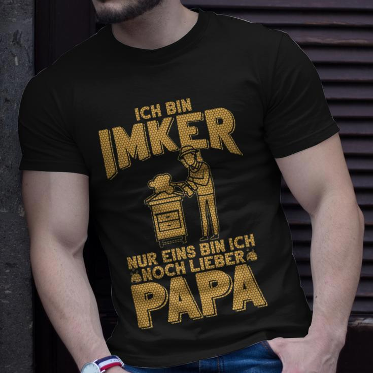 Imker Papa T-Shirt - Herren Bienen Liebe & Vaterfreude Geschenke für Ihn