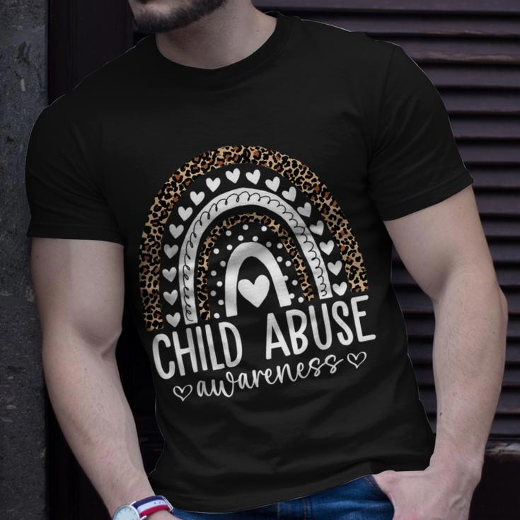 In April We Wear Blue Cool Child Abuse Prevention Awareness Unisex T-Shirt Gifts for Him