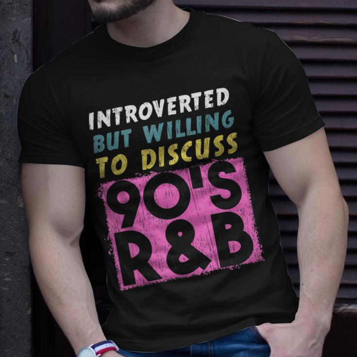 Introverted But Willing To Discuss 90S R&B Retro Style Music Unisex T-Shirt Gifts for Him