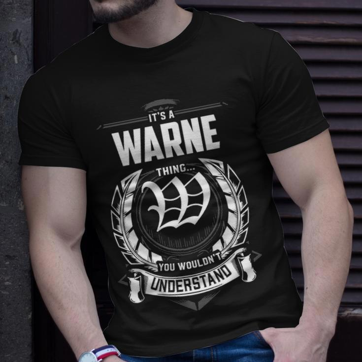 Its A Warne Thing You Wouldnt Understand Shirt Gift For Warne Unisex T-Shirt Gifts for Him