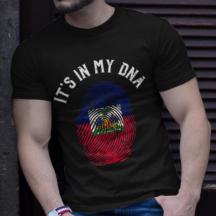 Its In My Dna Fingerprint | Prideful Haitian Gift Unisex T-Shirt Gifts for Him