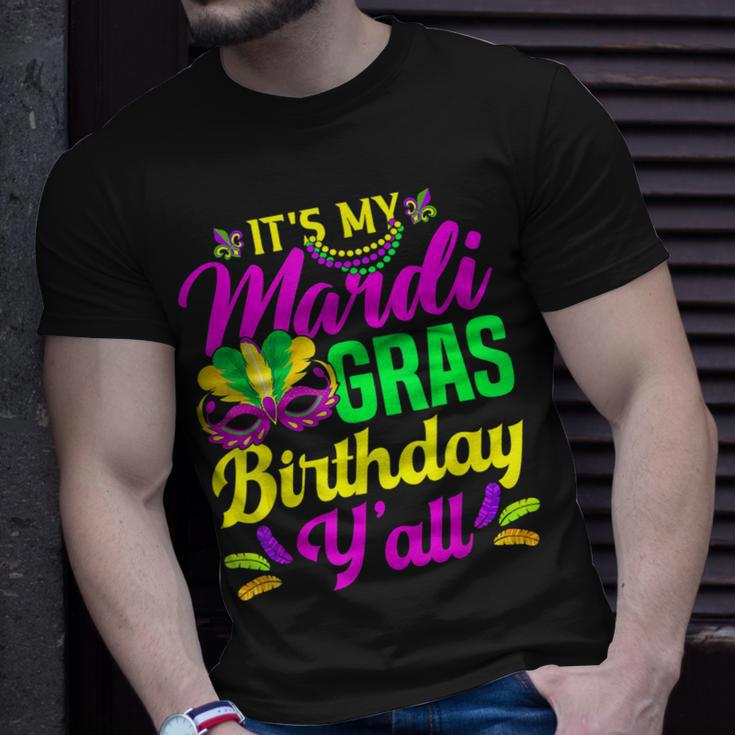 Its My Mardi Gras Birthday Yall Carnival Costume Mardi Gras T-shirt Gifts for Him