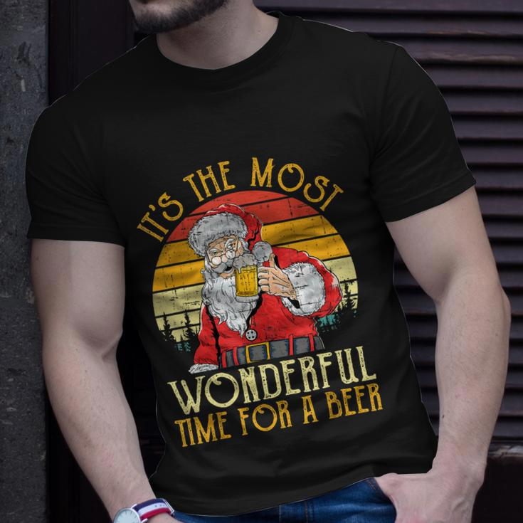 Its The Most Wonderful Time For A Beer Christmas Men Xmas Tshirt Unisex T-Shirt Gifts for Him