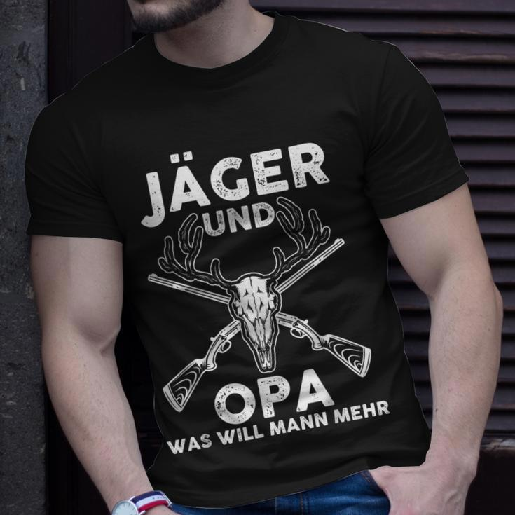 Jäger Und Opa War Will Mann Mehr Wald T-Shirt Geschenke für Ihn