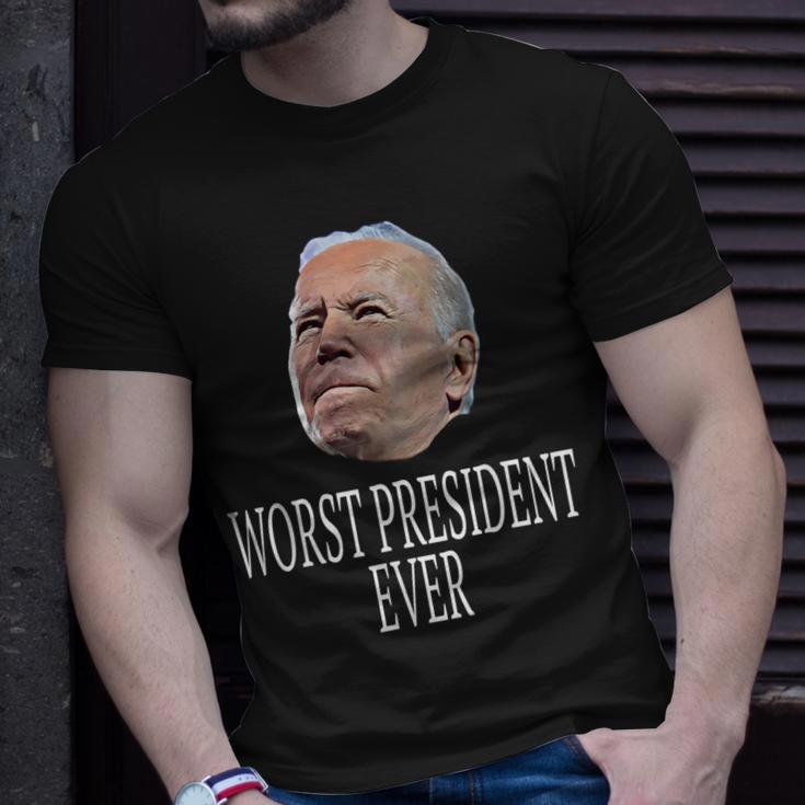 Joe Biden Worst President Ever Unisex T-Shirt Gifts for Him
