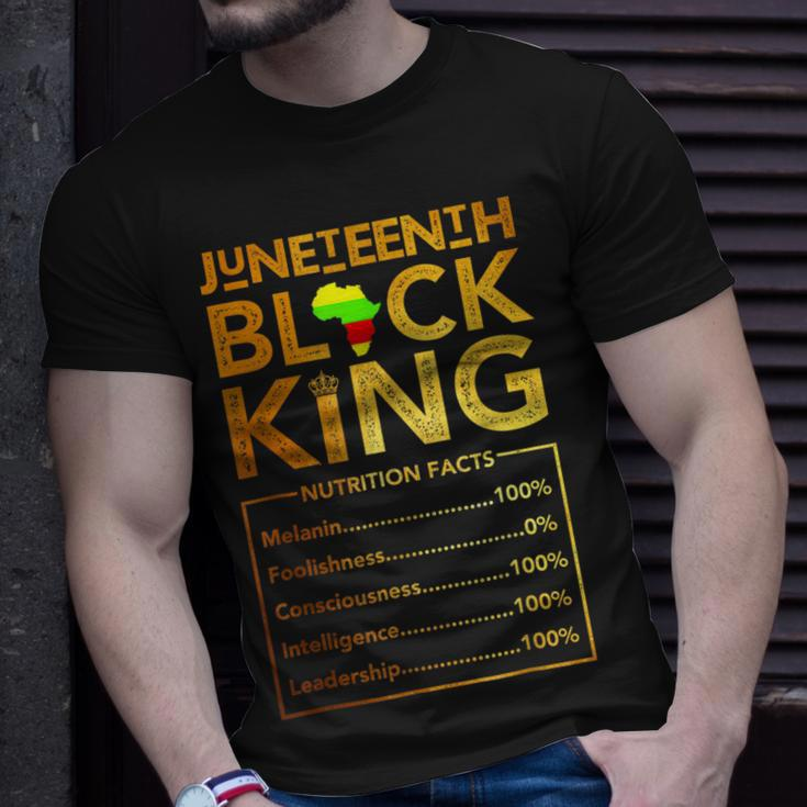 Junenth Black King Melanin Dad Fathers Day Men Fathers Unisex T-Shirt Gifts for Him