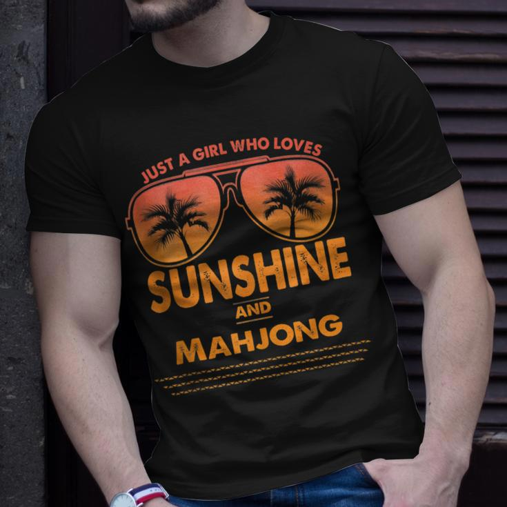 Just A Girl Who Loves Sunshine And Mahjong For Woman Unisex T-Shirt Gifts for Him