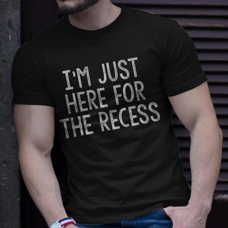 Just Here For The Recess Back To School T-Shirt Gifts for Him