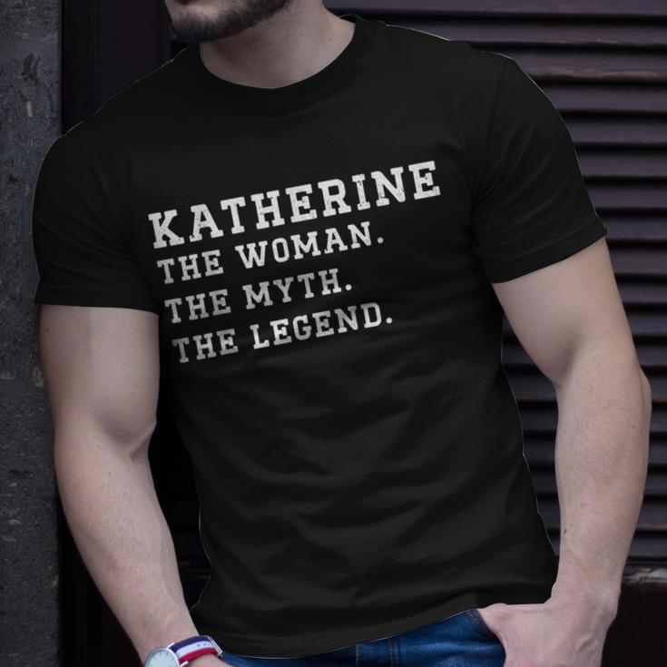 Katherine The Woman Myth Legend Custom Name Unisex T-Shirt Gifts for Him