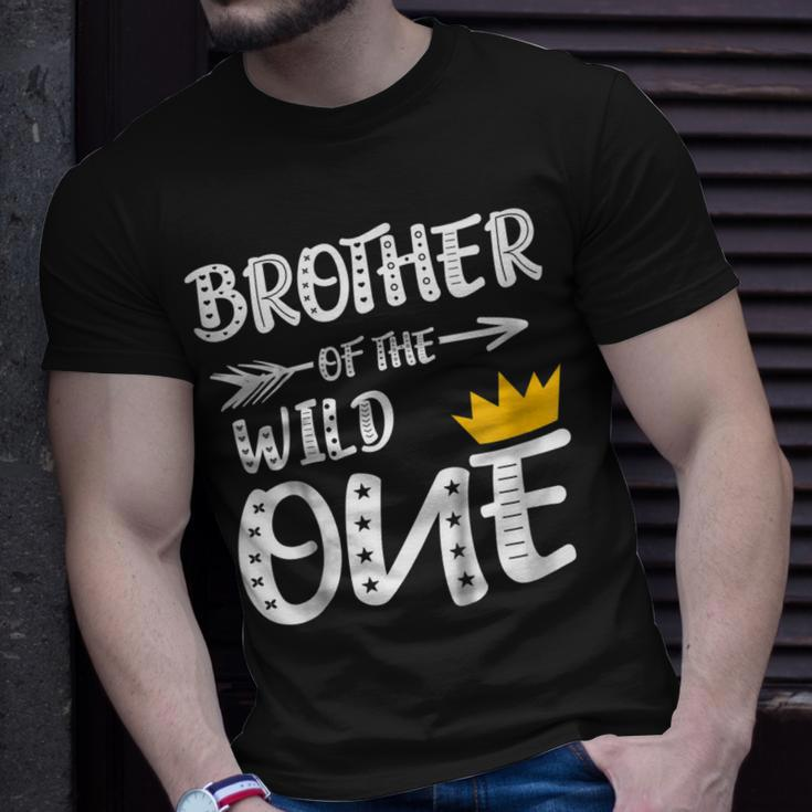 Kids Brother Of The Wild One King Queen Shirt 1St Birthday Unisex T-Shirt Gifts for Him