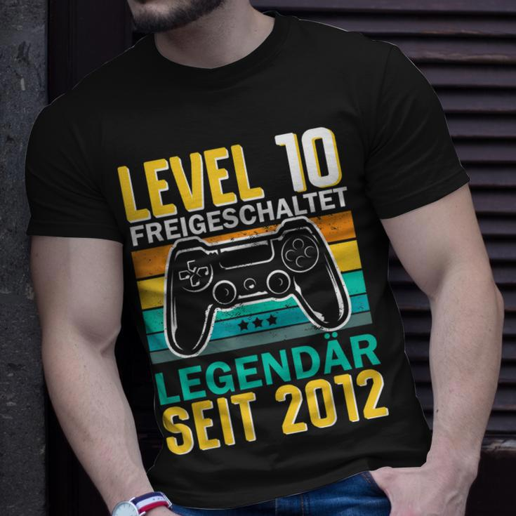 Kinder Level 10 Jahre Geburtstag Junge Gamer 2012 Geburtstag T-Shirt Geschenke für Ihn