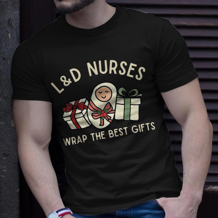Labor And Delivery Nurse Christmas Matching Midwife Xmas T-shirt Gifts for Him