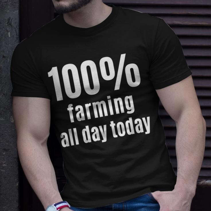 Landwirtschaft den ganzen Tag T-Shirt, Lustiges Tee für Bauern Geschenke für Ihn