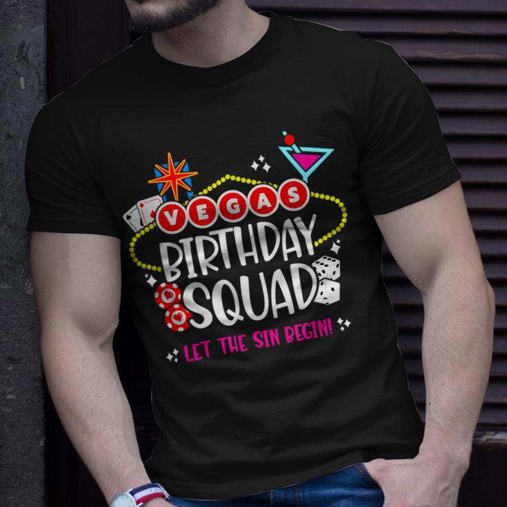 Las Vegas Birthday Vegas Girls Trip Vegas Birthday Squad Unisex T-Shirt Gifts for Him